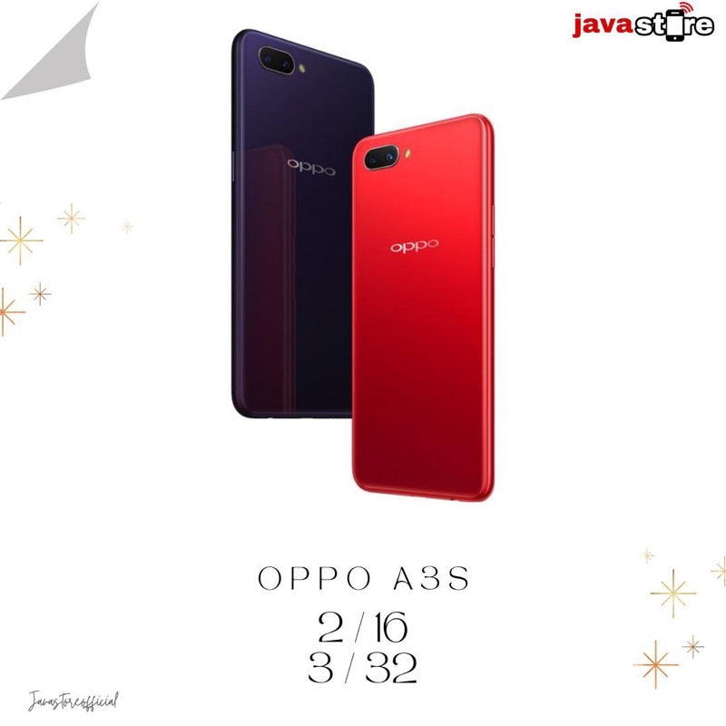 OPPO A3S RAM 2 ROM 16 GB FULLSET BERGARANSI SECOND