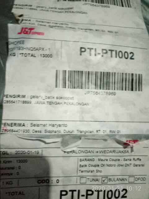 Maura Couple - Sania Ruffle Batik Couple Ori Ndoro Jowi Dnt Garansi Termurah Shopee