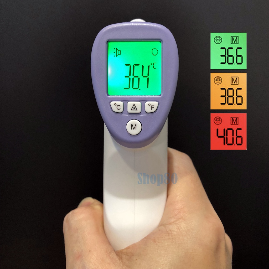 Termometer Infrared Thermometer Digital Suhu Tubuh Non Contact IR Termo Tembak Thermo Gun Aicare