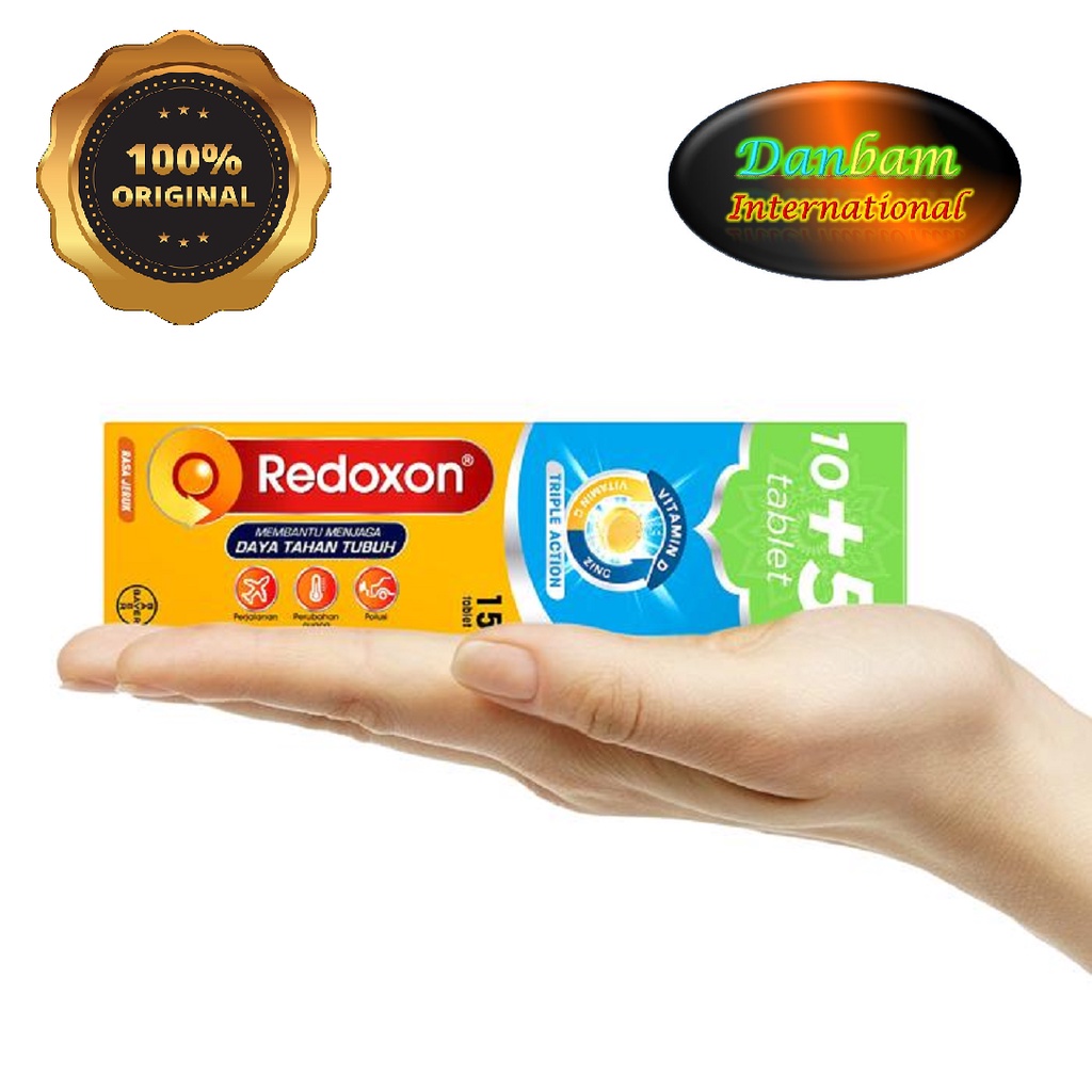 Redoxon Triple Action isi 15 tablet Redoxon Vitamin C, D, and Zinc