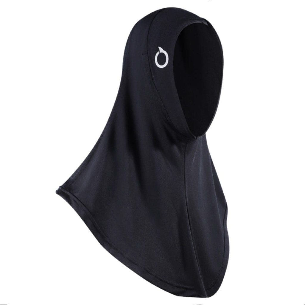 HIJAB OLAHRAGA/SPORT ORTUSEIGHT ACTIVE HIJAB - Black (100% ORIGINAL)