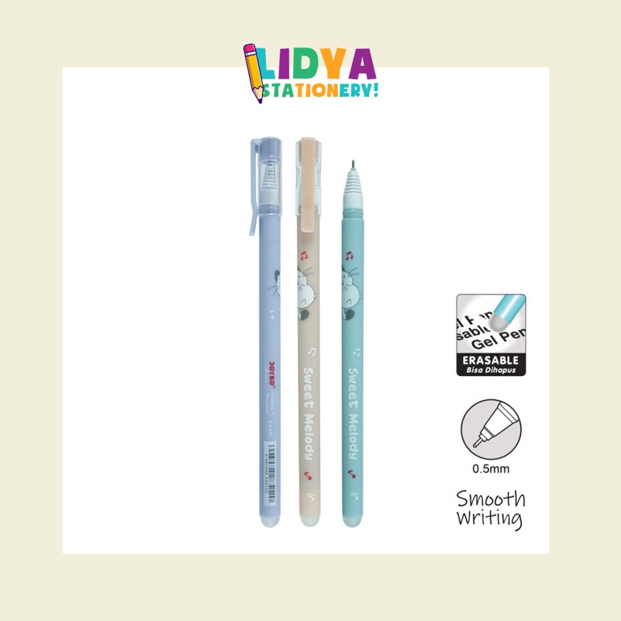 

Pulpen Bisa Dihapus Joyko GP-334 0.5 mm (Erasable Gel Pen) - 1 Pcs