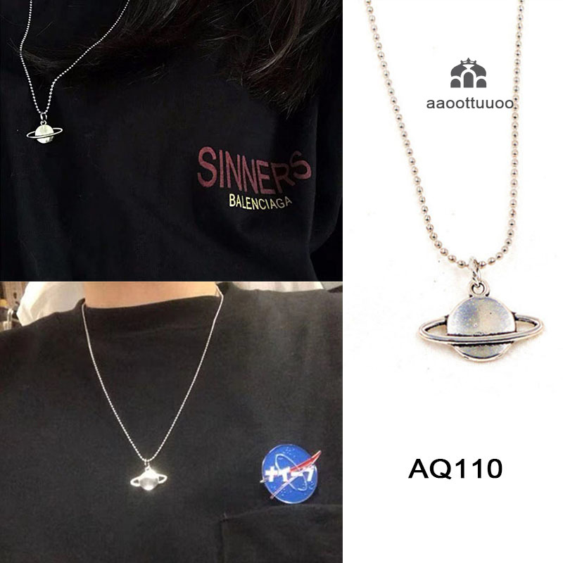 【TERSEDIA &amp; COD】Fashion Pendant Saturn Planet Spark Star Choker Charm Short Long DIY Necklace