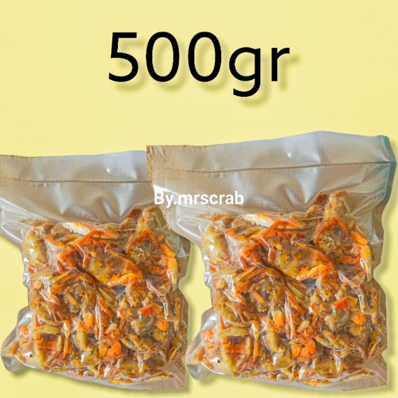 BABY CRAB FROZEN KEMASAN VAKUM 500 GR SIAP GORENG  KEPITING FROZEN CRISPY HALAL NIMAT BERGIZI CRAB KRIPS