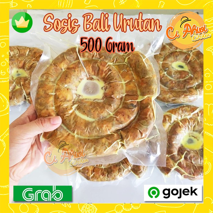 Urutan Sosis Babi Khas Bali 500 Gram Sosis Urutan Bumbu Bali Pork Sosis untuk Nasi Babi Guling