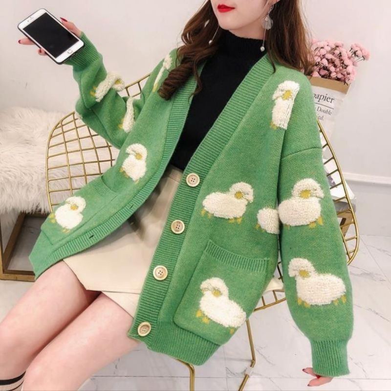 M FESYEN YASO KOREAN CARDIGAN IMPORT KNIT RAJUT OOTD KOREAN STYLE CARDIGAN JUMBO TEBAL OVERSIZE KORE