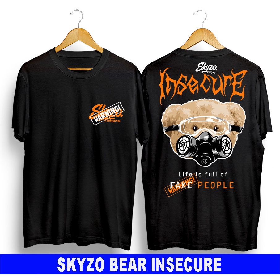 Kaos murah Kaos distro murah baju  distro pria t-shirt murah combed30s SKYZO BEAR MASKER