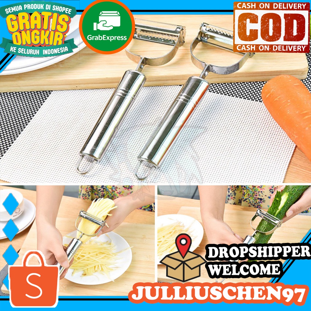 Alat Pengupas / Pengiris / Parutan / parutan / Pisau kupas Kulit Kentang / Sayur / Buah Stainless