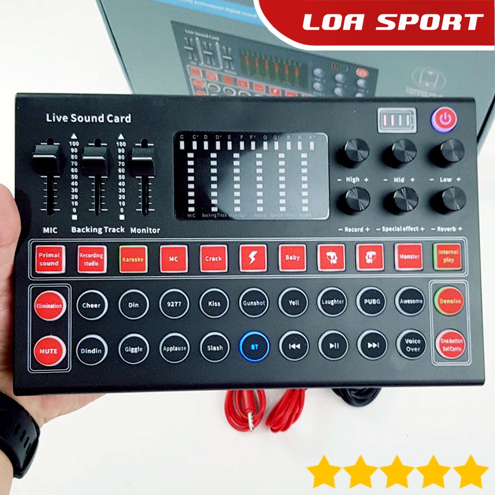 External SoundCard M9 Live Mixer 18 Sound Effect Broadcast Recording