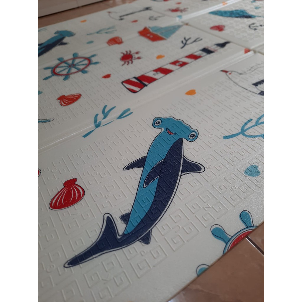 Karpet DODO Basic Playmat Anak 120x180 - Design 06 MOTIF BABY SHARK-4