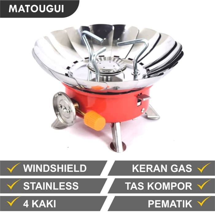 Kompor Kotak Kembang LH 203 Portable Stove Camping / Kompor Hiking