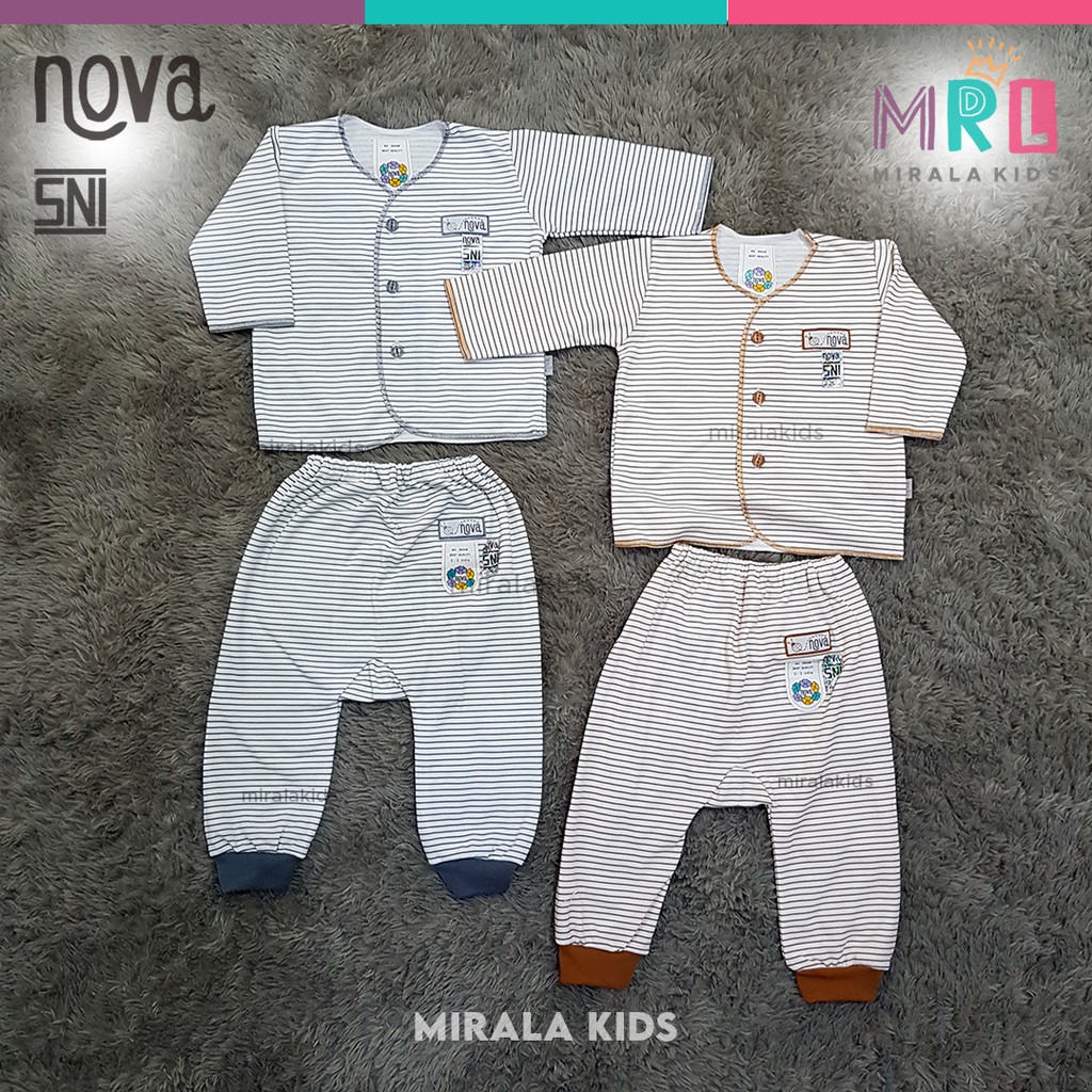 Nova Setelan Baju Panjang dan Celana Panjang SNI - Nova Baju Bayi Newborn