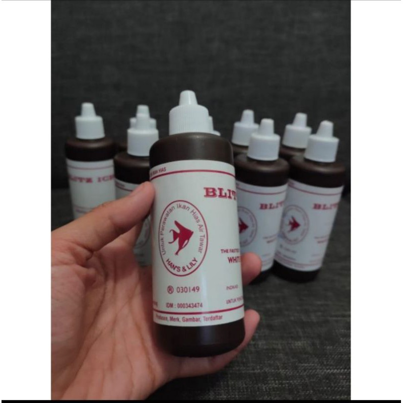 Obat Biru Ikan Blitz ICHT Anti White Spot & Jamur methylene Blue Itch