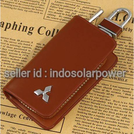 Dompet kunci kulit Mitsubishi All new MITSUBISHI Xpander Expander Pajero Dakar Eceed GLS Delica Outlander Mirage Strada Tritron Colt L300 T120 Lancer Kuda Cross dll