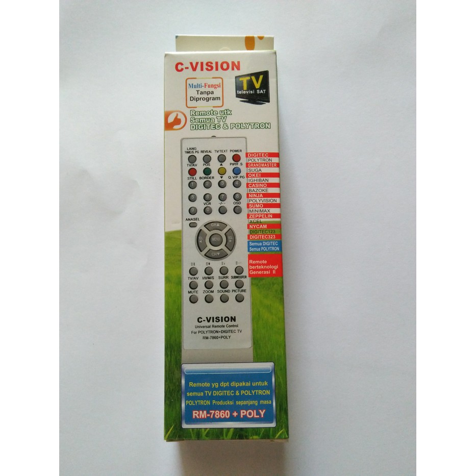 Remot Remote TV Televisi POLYTRON + DIGITEC
