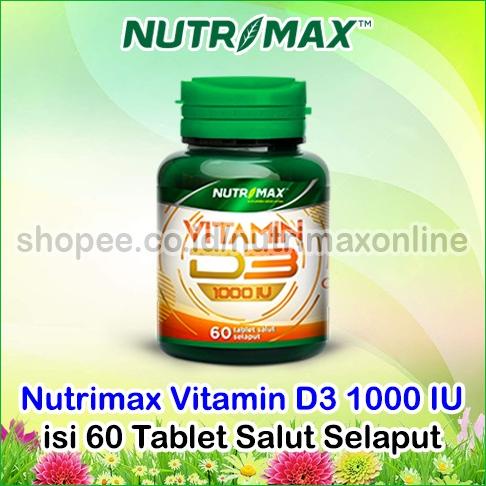 Nutrimax D3 1000 Iu Vitamin D 3 1000Iu Isi 60 Tablet
