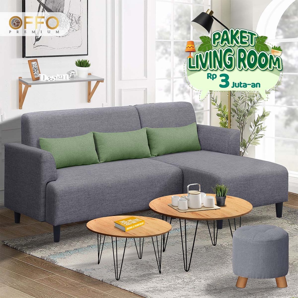 Offo Premium - Paket Living Room - Paket Ruang Tamu Minimalis - Paket Ruang Tamu Lengkap