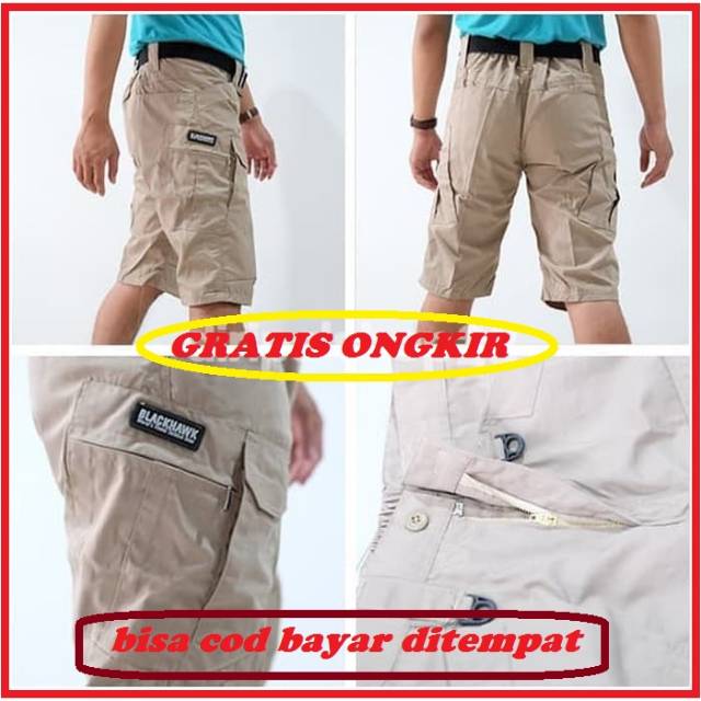 Celana Pendek Krem TacticaL Original Blackhawk Pria cowok Celana Pendek Krem TacticaL Original Blackhawk Pria cowok
