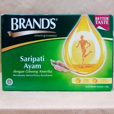 

Brand's Sari Pati Ayam dengan American Ginseng 6's @70gr