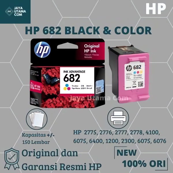 HP 682 Ink Cartridge Black-Color ORIGINAL