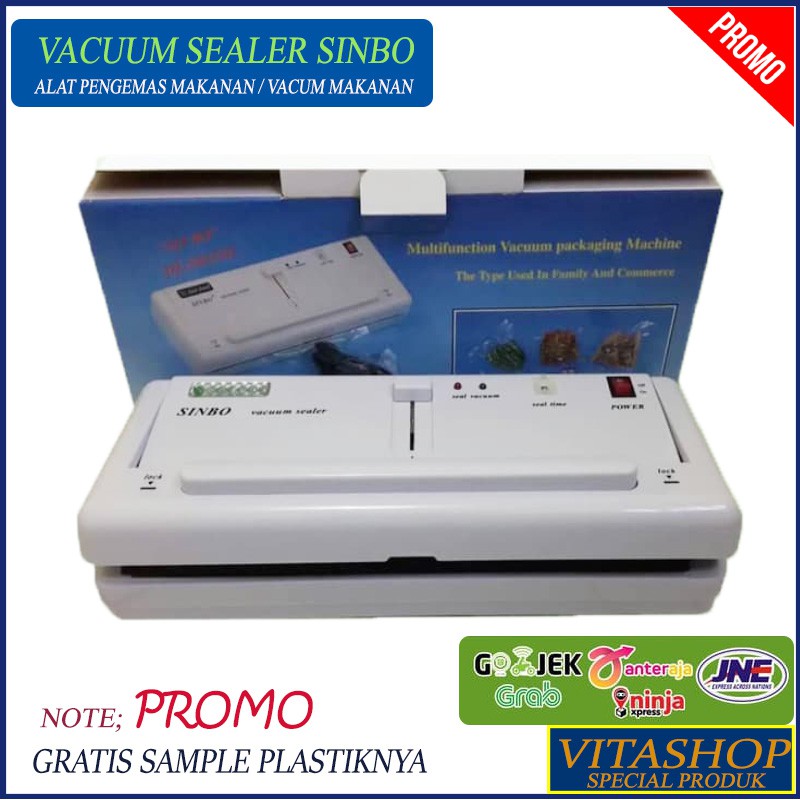 MESIN ALAT VACUUM SEALER VACUM MAKANAN KEDAP UDARA SINBO DZ-280