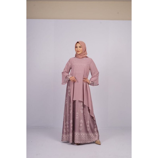 Gamis Satin Elzatta - Gamis Nanjana Shayla Terbaru