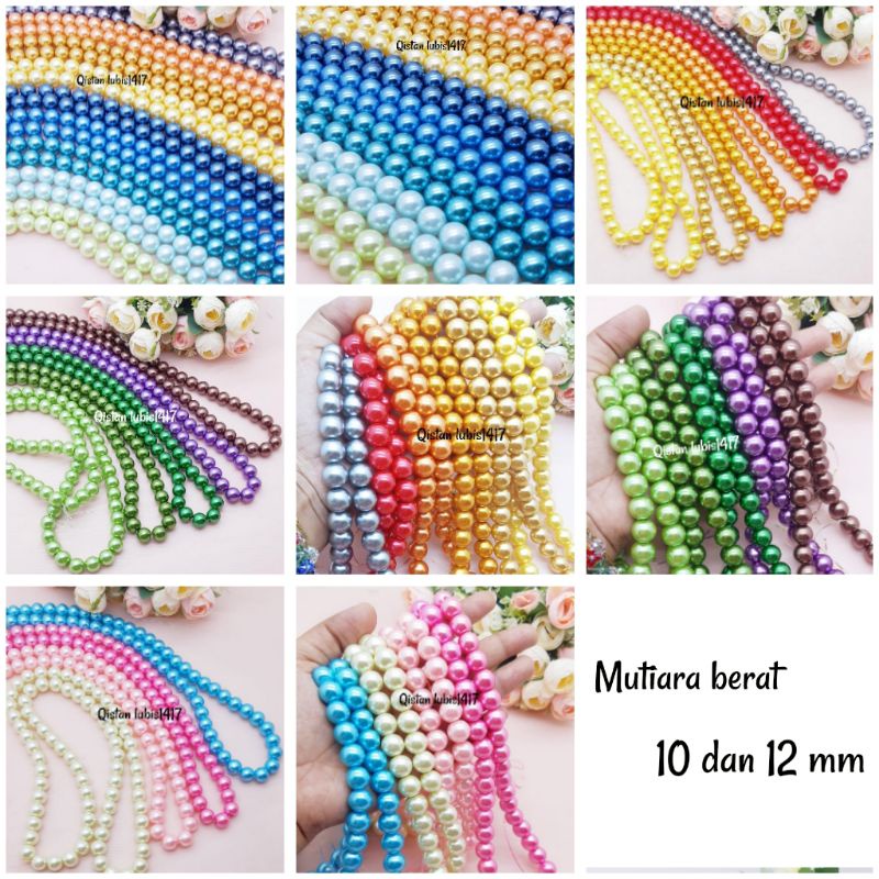 Mutiara berat 10 dan 12 mm