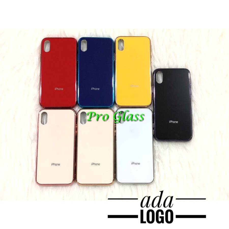 C104.5 IP X / XS / XR / XS MAX Premium Color Tempered Glass Silicone Case