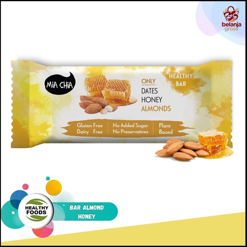 

healthy Snack Bar Mia Chia Almond Honey 35gr