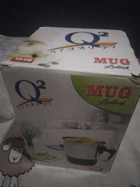 Q2 8013 Mug Elektrik 13 Cm / 1.3 Lt Mug Listrik Electric Heating Cup - Mug Teko Piknik / Traveling