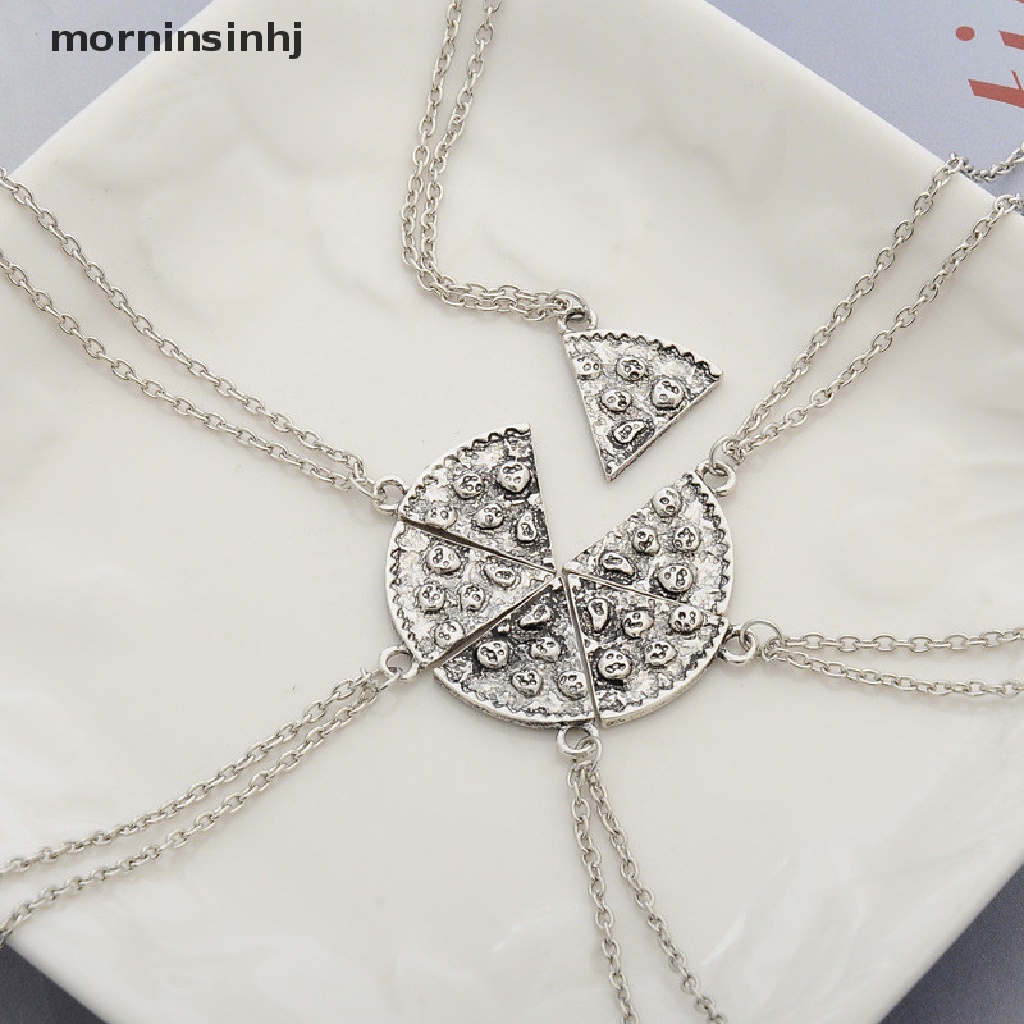 Mor Kalung Rantai Liontin Pizza Vintage Kreatif Untuk Wanita