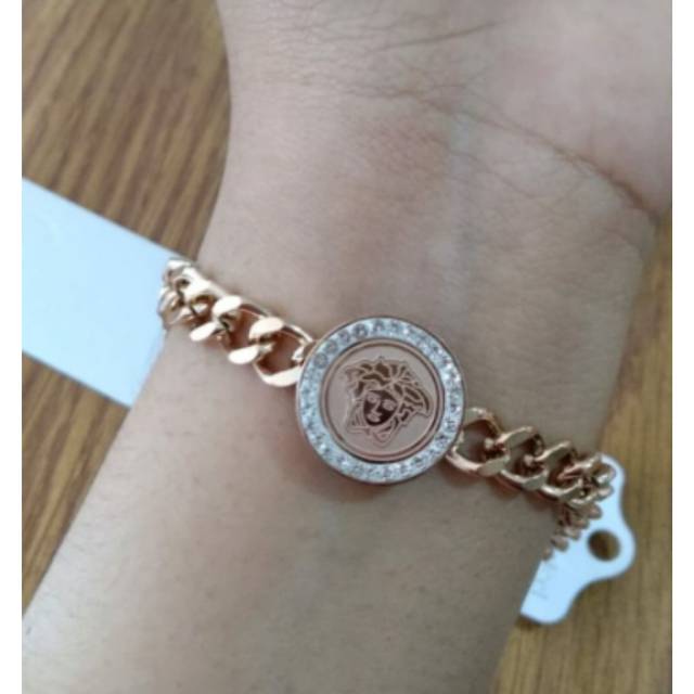 Gelang Versace Titanium. Gelang Titanium Premium. Gelang Rantai. Gelang Mewah. Terbaru