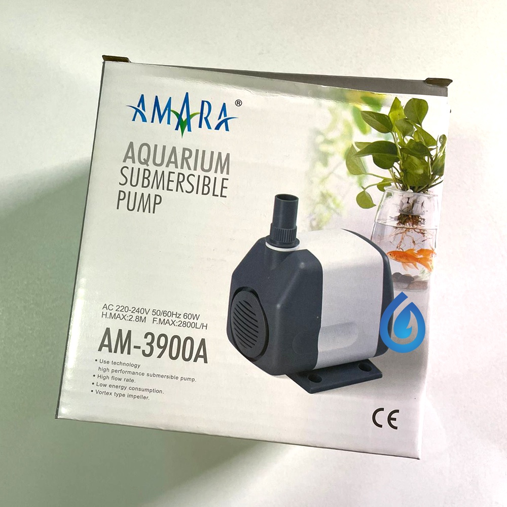 NOASIS POMPA AIR CELUP AQUARIUM AMARA AM 3900 AM - 3900A LOW WATT DAYA RENDAH