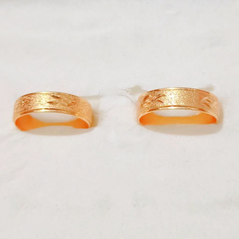 Cincin Dewasa (1pcs) Polos Ukir Dan Pasir Ukir