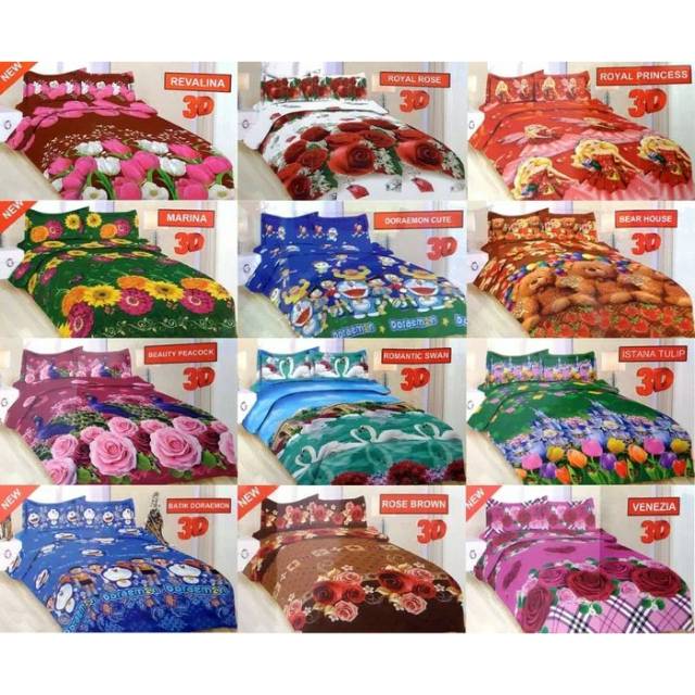 BED COVER BONITA 180X200 HALUS Rumbai