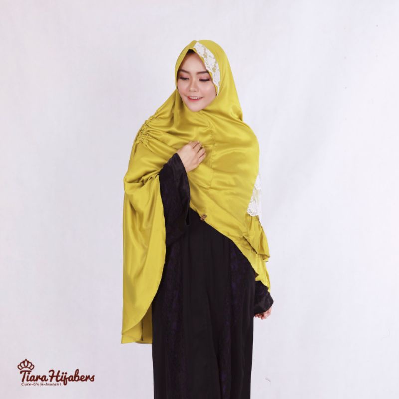 Bergo syar'i renda/bergo panjang/Bergo syar'i (BSR) By Tiara Hijabers