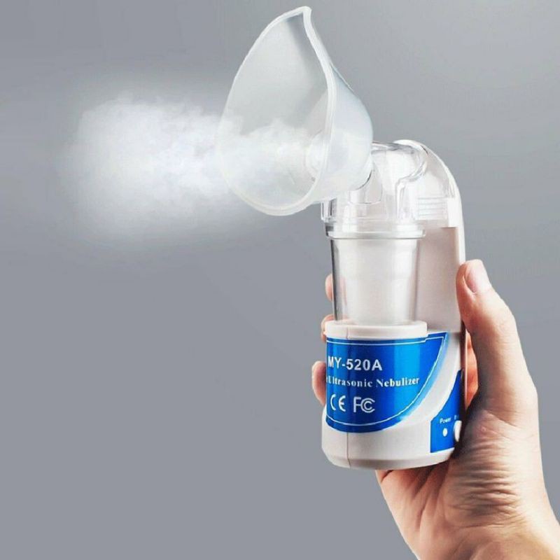 Inhalasi Nebulizer Portable Ultrasonic Alat Bantu Uap Pernafasan Alat Terapi Asma Sesak Omicron MESH