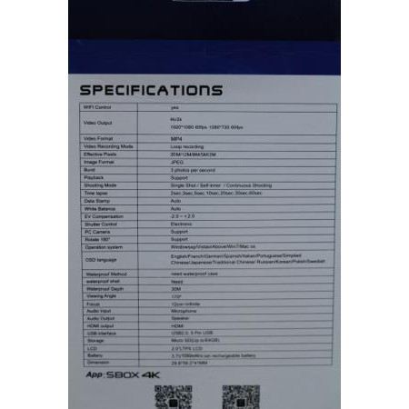 Unik Action Cam Sbox 4K Ultra HD Limited