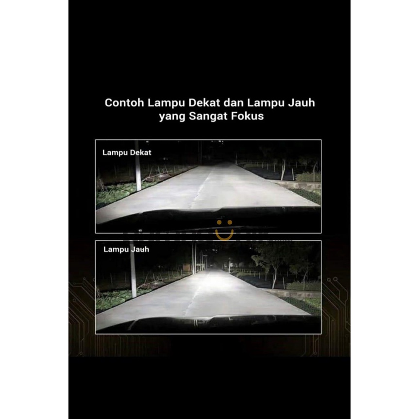 LUMINOS LED V8 Lampu Utama Mobil H4 Hi/Low 46 Watt Extreme Bright