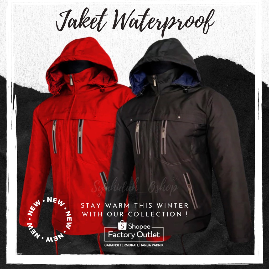 JAKET PRIA CLIMBER JAKET PENDAKI POLOS ANTI AIR JAKET WATERPROOF POLOS JAKET COWOK OUTDOOR PARASUT