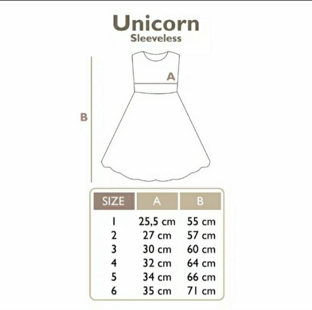 Dress Anak Perempuan Unicorn Pink