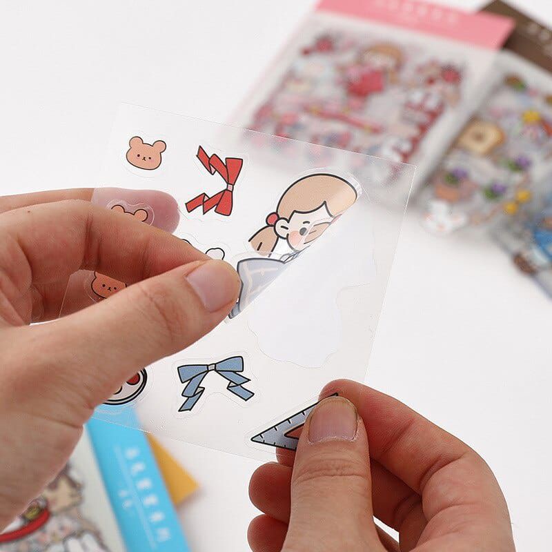 

20 Sheets Sticker Kawaii Cute Stiker Kartun Anti Air PET Lucu Stiker DIY Stiker Untuk Jurnal Diary Tumblr Hp Laptop