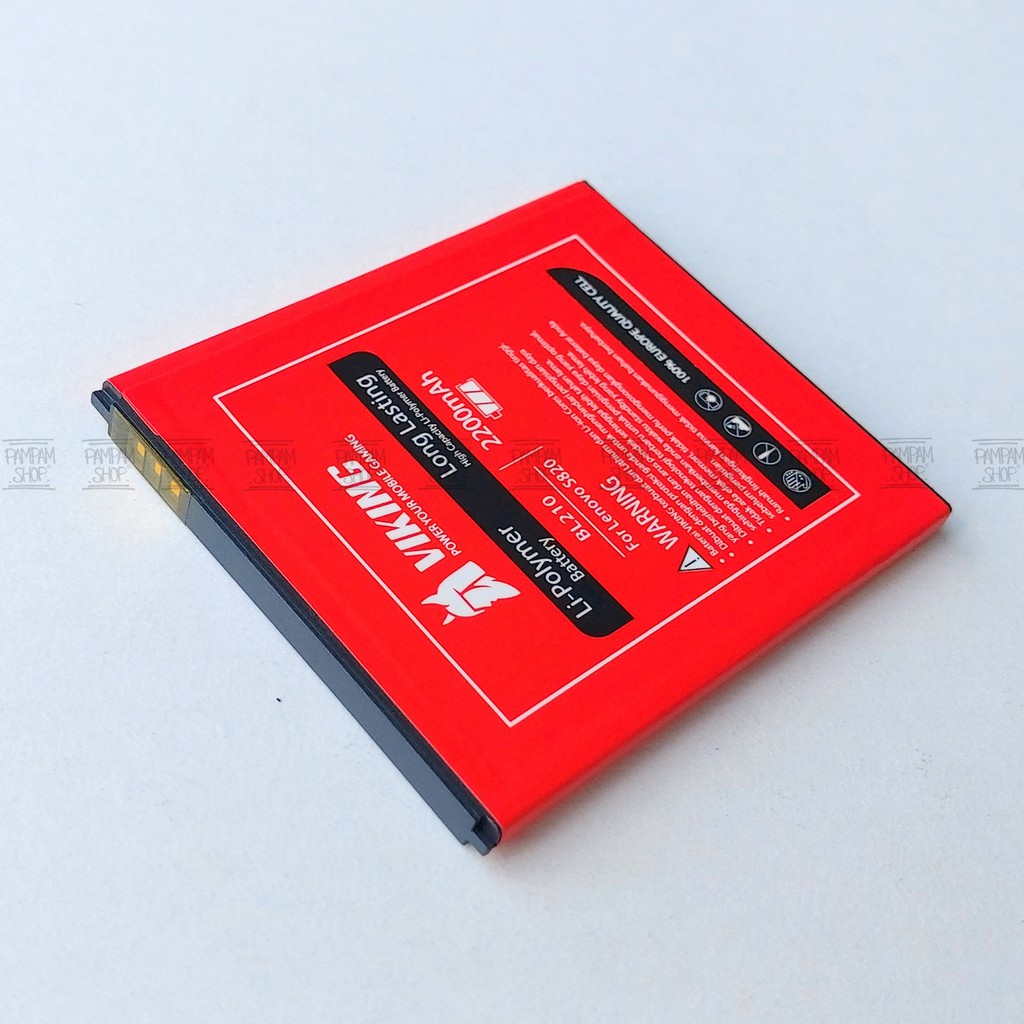 Baterai VIKING Double Power Original BL210 S650 S658T S820 A536 Ori Batre Batrai Battery Dual