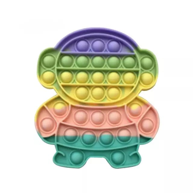 Push Bubble Fidget sensory Pop It Toy Mainan Anak untuk Penghilang Stress-Spaceman