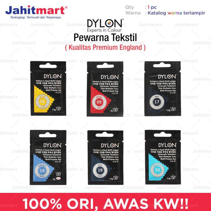 

DYLON PEWARNA TEKSTIL / PEWARNA PAKAIAN "BUNGKUS SACHET" - 08 Ebony Black