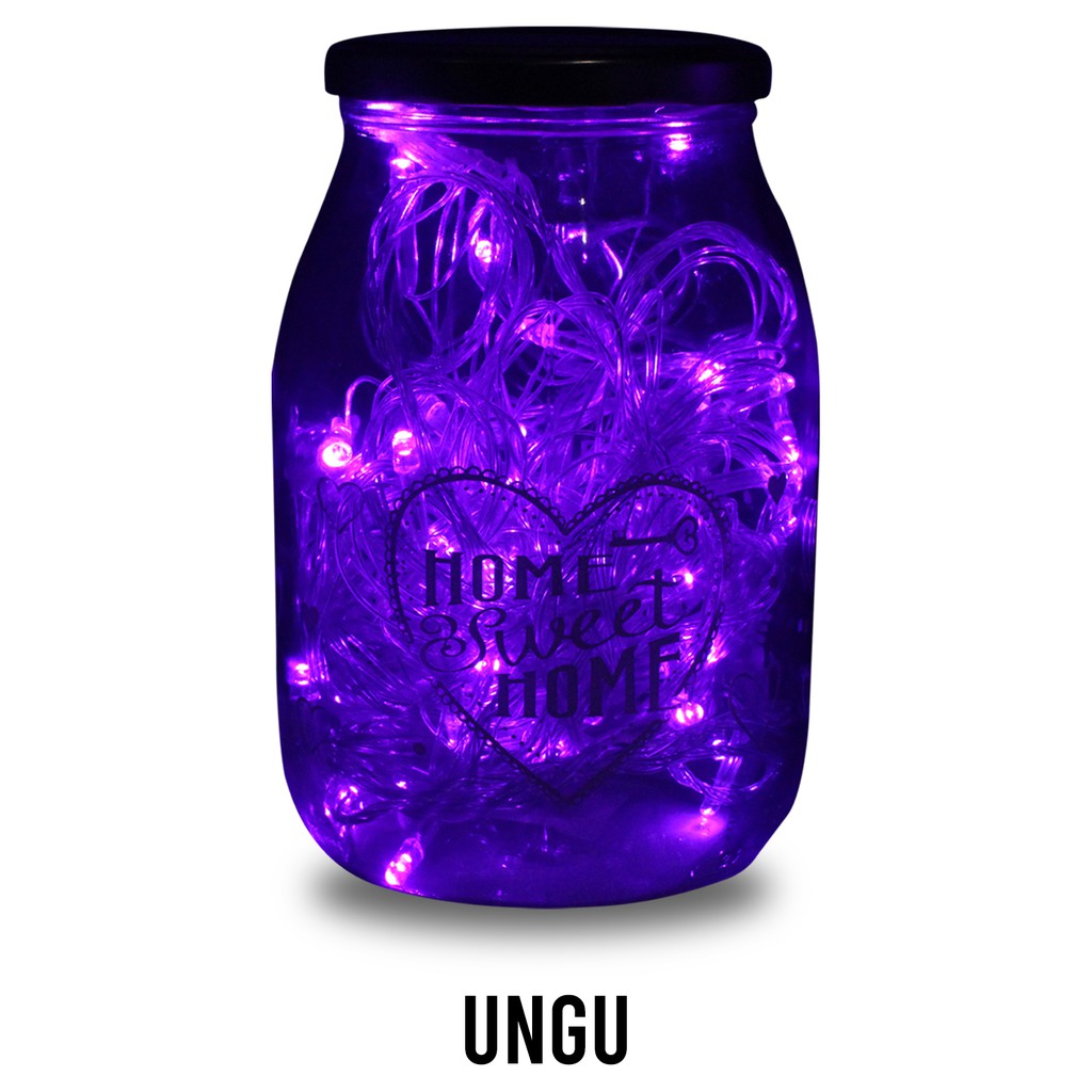 FygaleryMedan Lampu Tumblr Xeron 10 Meter Packing BOX Lampu Natal Lampu Led Lampu Hias Dekorasi-Ungu Kotak