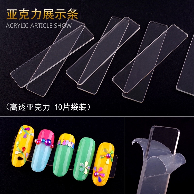 acrylic display nailart strip/ display kuku magnet / nailart display magnet / acrylic display magnet