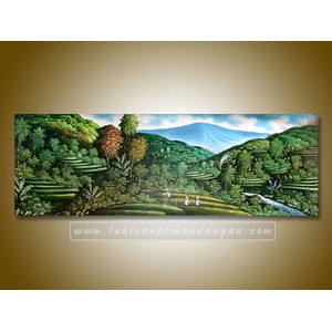 Lukisan Pemandangan Alam Hijau