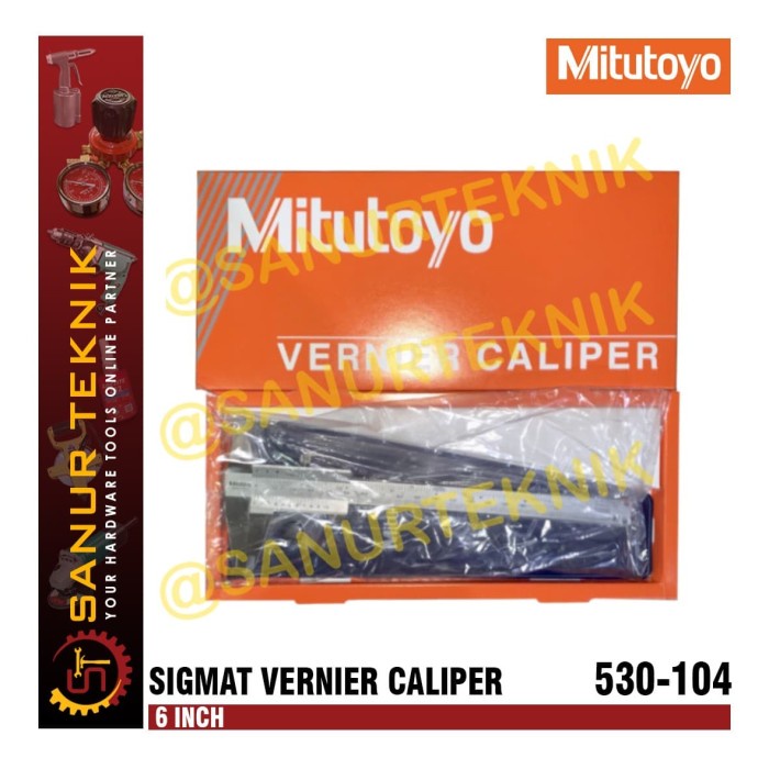

Mitutoyo Sigmat Vernier Caliper/ Jangka Sorong/ Sketmat 6" (530-104)