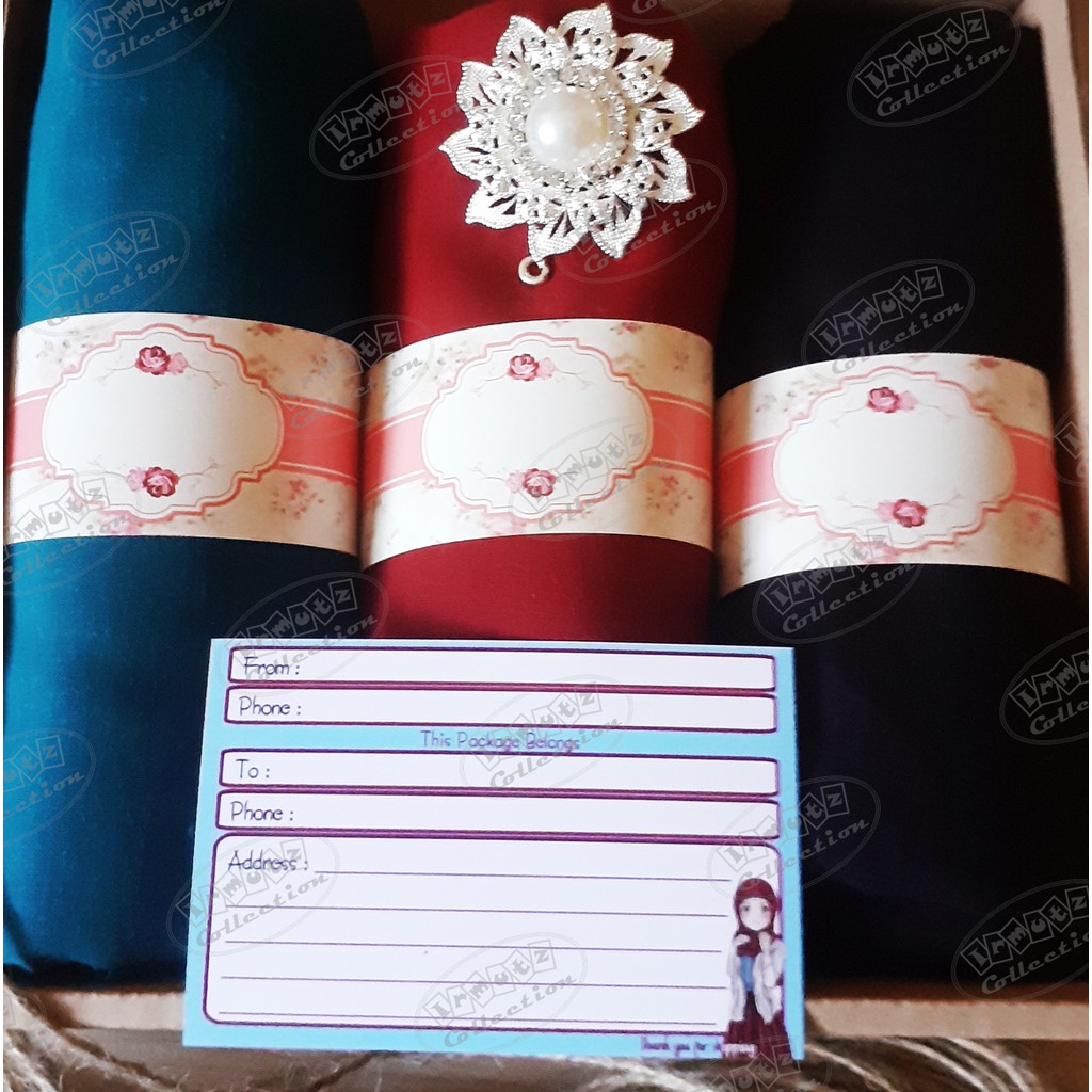 Stiker Hijab Jilbab Pashmina Murah Baju Wanita Muslimah Dropship No. 24